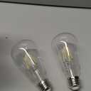 PHILIPS LED 40W S19 2-Pack Vintage Edison Soft White (2700K) 400 Lumen (4.4W = 40W) Dimmable Clear Flicker-Free Light Bulbs