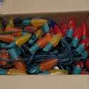 Brightown C9 Christmas String Lights Outdoor Led Fairy Lights Faceted Strawberry Lights Extendable UL Certified for Party Holiday Wedding Christmas Indoor Outdoor Decor (100 FT)