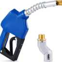 ORION MOTOR TECH Automatic Fuel Nozzle Kit, 3/4" NPT Auto Shut Off Fuel Nozzle with 360 Hose Swivel, Gas Fuel Transfer Refilling Nozzle with 13/16" Spout 16 gpm Flow Rate for Gasoline Diesel Kerosene