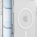 MAGEASY Designed for iPhone Air 6.5" Clear Case - Crystal Clear, Never Yellow, 16ft Drop Protection, Compatible with MagSafe - Bright M (White Ring) (Transparent / Whtie Ring)