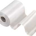 TONIFUL 4 Inch Wide White Solid Satin Ribbon 22yd Fabric Large Ribbon for Cutting Ceremony Grand Opening Sashes Table Car Bows Floral Sewing Craft Gift Wrapping Wedding Party Decoration Halloween