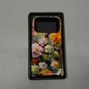 LUHOURI for iPhone 17 Pro Case,Wireless Charging Compatible,Dual-Layer - Soft Silicone Inner + Hard Outer Shell,Cute Wildflower Design,Protective Phone Cover for Women - Oil Painting Flowers