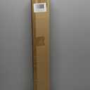 Decopolitan 5/8" Cap Curtain Rod Set, 28 to 48 Inches, Black