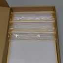 Acrylic Sign Holder 8.5X11 Gold Frames Double-Sided Gold Picture Frames Flyer Holder for Menu Holder Wedding Table Number Holder Photo Frames with Double Sided Stickers-3 Pack