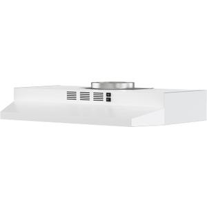 FIREGAS Range Hood 30 inch Under Cabinet Range Hood with 2 Speed Exhaust Fan,Ducted/Ductless Convertible,Rocker Button Control,300 CFM, White Vent Hood Aluminum Filter Included
