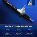KAX Hydraulic Power Steering Rack and Pinion Compatible with Honda Civic 2006 2007 2008 2009 2010 1.8L Replace - 262718