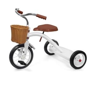 KRIDDO Classic All Metal Toddler Trike, Gift for Boys and Girls Ages 2 to 4 Year Olds, Tricycle for 1 to 3 Year Olds, Sturdy Rear Deck, Deluxe Steer and Ergonomics Grip, Indoor and Outdoor, White (some parts missing)