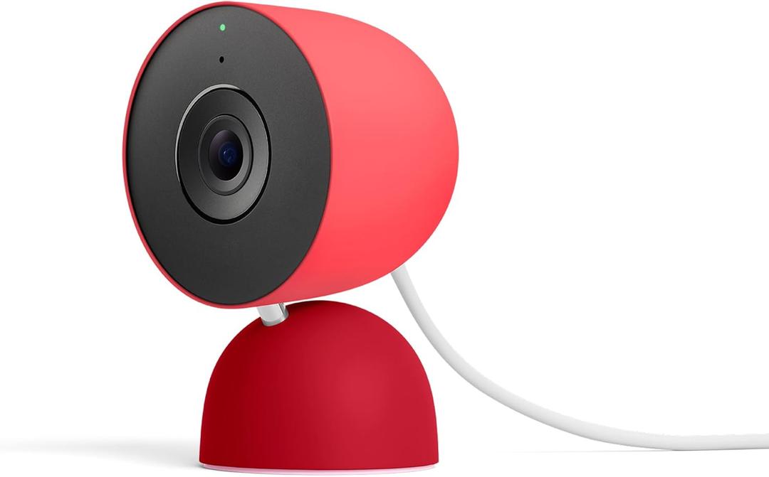 Google Nest Cam Indoor (Wired, 3rd Gen)  Security Camera with 2K Video and Gemini, Night Vision, 2Way Audio, Works with Google Home  2025 Model  Berry
