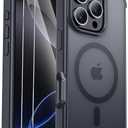 for iPhone 16 Pro Max Case [Compatible with MagSafe] [2X Screen Protectors] [Military Grade Drop Tested] Heavy Duty Magnetic Phone Case for iPhone 16 Pro Max 6.9",Black