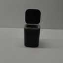 Idotry 0.5 Gallon Tiny Desktop Push-Button Trash Can, Mini Wastebasket, Black