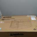 ZOMISIA Collapsible Dog Crate for Large Dogs - 36" L Heavy Duty Dog Kennel No Tools Required with 4 Sides Steel Foldable Cage for Dogs Indoor Furniture, Portable Carrier with 2 Smooth Wheels, Beige, 36.42 x 24.2 x 26 in