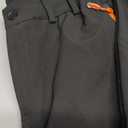 Gash Hao Mens Snow Ski Waterproof Softshell Snowboard Pants Outdoor Hiking Fleece Lined Zipper Bottom Leg (32W x 30L, Black)