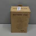 AMACOOL Desk Fan, Quiet Small Desktop Table Fans - 30Hrs Running, 270Tilt, 90Oscillating, Easy to Clean USB Fans, Smart Display Rechargeable Portable Fan for Home Office Bedroom Travel Camping (5000mAh, Black)