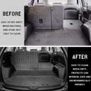 Vanseno Backrest Mat and Cargo Liner Compatible for 2013-2016 MazdaCX-5 Trunk Mat Back Seat Protector All Weather Protection for 2013 2014 2015 2016 Mazda CX5 Accessories (Backrest Mat+Trunk Mat)