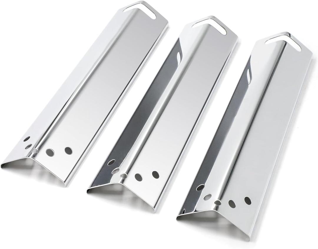 Adviace Replacement Grill Parts for Expert Grill XG10-101-002-02 3 Burner Gas Grill, Stainless Steel Heat Plates for 3 Burner Walmart Expert Grill Model, 3-Pack