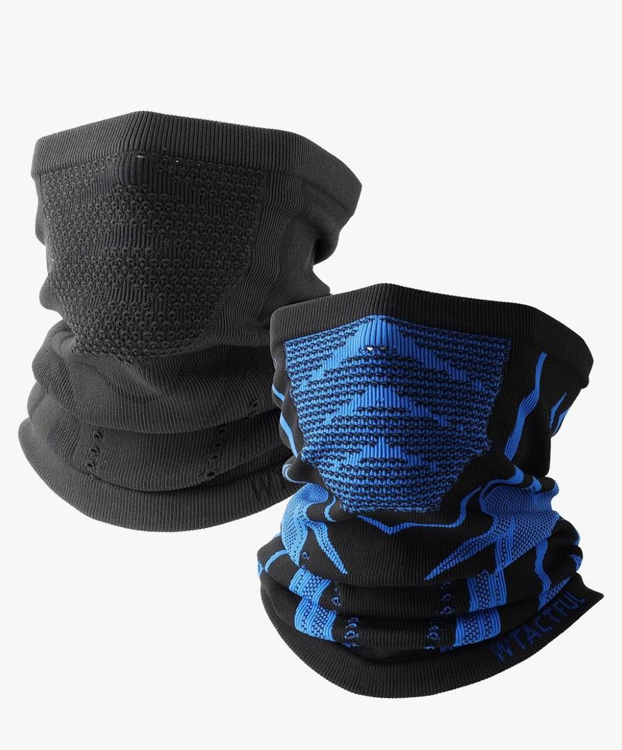 WTACTFUL Winter Neck Warmer Gaiter (1Pack or 2Pack), Breathable Face Mask for Ski, Snowboard, Running, Hiking