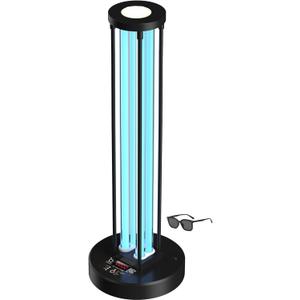 Ultraviolet Germicidal Lamp,110w UV+Ozone Light Sanitizer for Whole Room, 99.99% Sanitization Rate,Three-Step Timing Remote Control, Blue Ligh for Odor Room Home Office School