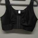 FeelinGirl Post Surgery Compression Bra - Women's Front Closure Bra with Adjustable Straps Wirefree (X-Large, Black)