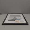 upsimples 12x16 Picture Frame, Display Pictures 8.5x11 with Mat or 12x16 Without Mat, Wall Hanging Photo Frame, Black, 1 Pack