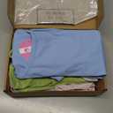 Oakgarden 4 Pack Women's Seamless Workout Tops Scoop Neck Long Sleeve Compression Shirts Breathable Yoga Athletic Tight Shirt(Light Lavender, Gray White, Bright Gray, Haze Purple,Large)