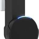 Maxonar Pop Wall Mount, Outlet Wall Mount Speaker Holder No Screws and Drill Needed Cable Hidden Storage Compatible with Google Nest, Pop- Black