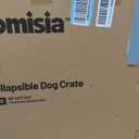 ZOMISIA Collapsible Dog Crate for Medium Dogs - 30 Inch Portable Dog Travel Crate Soft Sided with Breathable Mesh Windows, Foldable Dog Kennel for Indoor and Outdoor, Grey