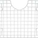 Better Houseware D-Shape Sink Protector Grid - White, 18 x 12.125