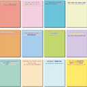 Thenshop 24 Pcs Employee Appreciation Sticky Notes 3 x 4'' Inspirational Sticky Notes Thank You Gifts Funny Self Adhesive Notepads for Coworkers Nurse Teacher Office Supplies(Colorful)