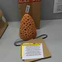 Terracotta Rocket Shaped Orchid Pot with Holes for Small Plants, Hanging Clay Orchid Planters for Outdoors