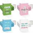 ARQRHTLY 36 Pcs Mahjong Gift Bags Bulk with Handles, 8.3 x 5.9 x 3.2 Inch Multiple Style Paper Goody Bags, Mahjong Party Decorations for Women Men Lover Game Night Birthday Party Supplies