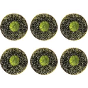 6 Pack Sunflower Wreath Center, 4.5 inch Disc Florets of Sunflower Center for DIY Flower Deco Mesh Wreath,Foam Flower Head