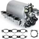 MITZONE Upgrade Intake Manifold with Gasket Compatible with 2006-2012 Mercedes C230 C300 C350 E350 E280 GLK350 ML450 S400 SLK300 R350 V6 272 Engine Replace 2721402401 2721402201
