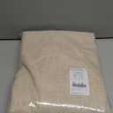 NICETOWN 100% Blackout Cream Linen Curtains 90" Length with Thermal Insulated Liners for Bedroom, Farmhouse Style Room Cooling Window Treatments for Apartment/Condo Dining Room (2 Panels, 52" W)