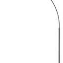 Teamson Home Arquer 68.1" Arc Floor Lamp for Living Rooms, Home Offices, Dining Rooms, Bedrooms with Faux White Marble Base and Nickel Bell Shade