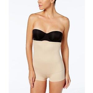 Maidenform Women's Shapewear Underwear, High-Waisted Body Shaper Shorts, Shapewear Tummy Control Boyshort, Size L