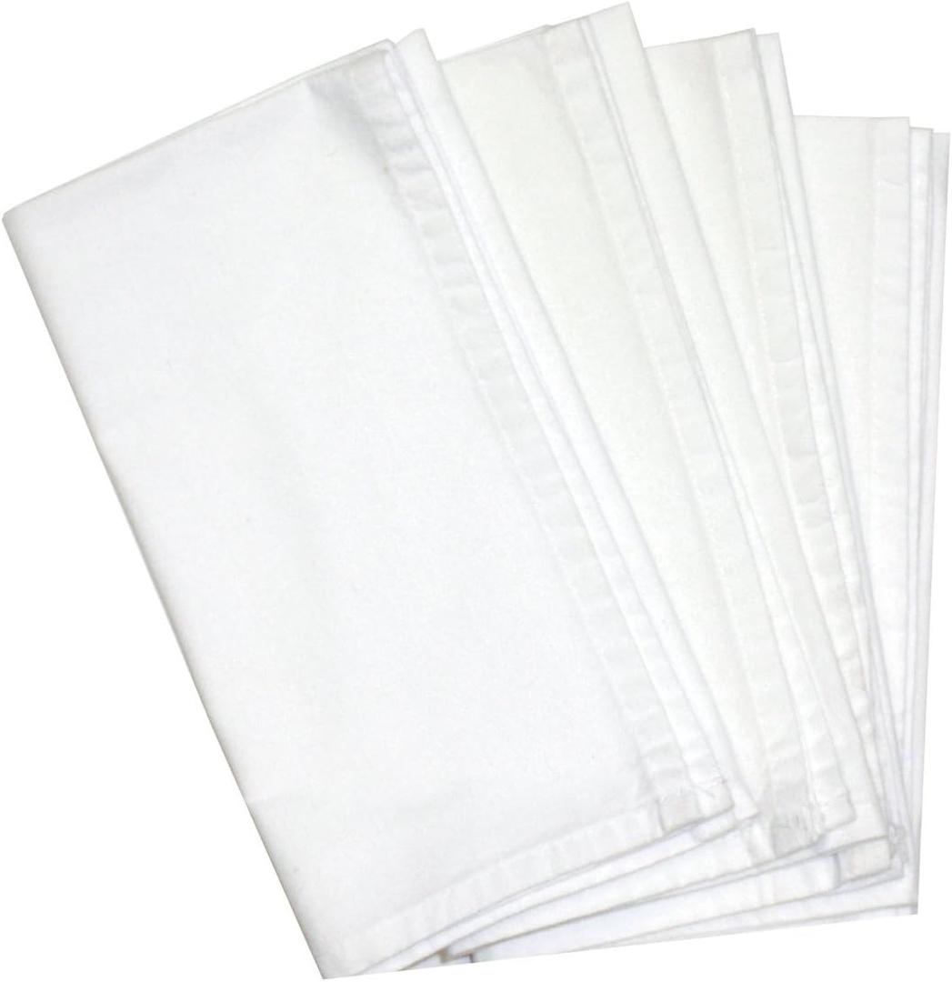 Aunt Martha's Dinner Napkins, White, Set of 4