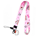 Hallo Kitty Lanyard for Keys and Women, Lanyards for ID Holder, Cute Kawaii Anime Pink Lanyard Pack of 2