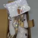 Q&S Mini Chandelier Crystal Ceiling Light,Small Flush Mount Gold Light Fixture for Entryway Bedroom Barthroom Hallway Closet E26