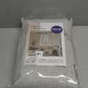 MIULEE Linen Texture Curtains for Bedroom Solid 100% Blackout Thermal Insulated Greyish White Curtains Grommet Room Darkening Drapes for Living Room Nursery 52x84 Inch (2 Panels)