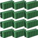 Hahood 12 Packs Floral Foam Cage Rectangle Flower Cage Holders with Floral Foam Flower Arrangement Supplies for Fresh Flowers, Home Wedding Decorations, 11.8 x 4.3 x 3.1 Inches