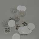 TRVL FIELDER Self Adhesive Caster Wheels, Appliance Slider Appliance Rollers for Kitchen Countertop, 360° Mini Universal Casters Counter Small Slider Roller for Coffee Maker, Air Fryer (Clear, 8 PCS)