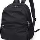 GOLF SUPAGS 13L Mini Backpack Lightweight Nylon Daypack for Women, Small City Pack, Versatile Ladies Backpack for Shopping & Travel, Black