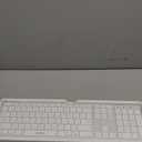 seenda Bluetooth Keyboard and Mouse for Mac, COS500 Multi-Device Rechargeable Keyboard Mouse with Quiet Keys, Full Size Slim Combo Compatible for MacBook Pro/Air, Mac, iPad, iPhone - White Silver