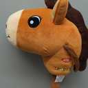 WALIKI Toys Stick Horse Brown (Plush, for Kids and Toddlers) Gift for 2 + Year Old boy Birthday