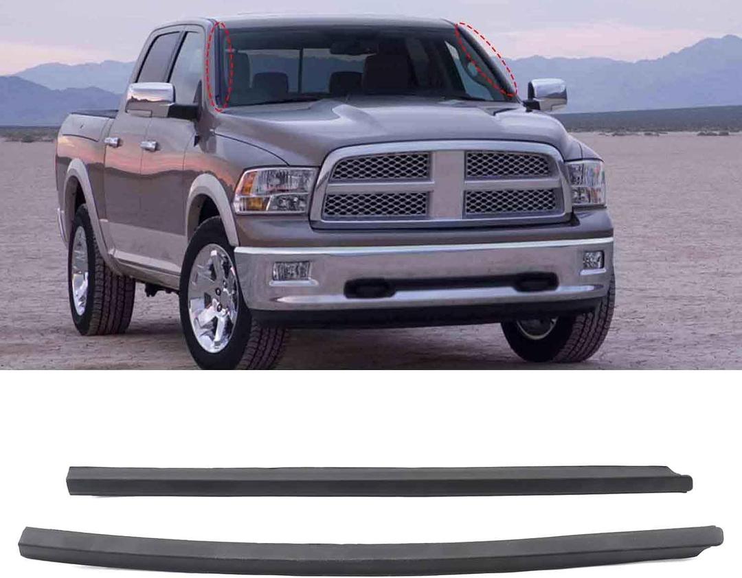 Front Windshield Molding Trim Fit for Dodge RAM 1500 2500 3500 4500 2009-2022 Front Windshield Molding Trim Fit for Dodge RAM 1500 2500 3500 4500 2009-2022