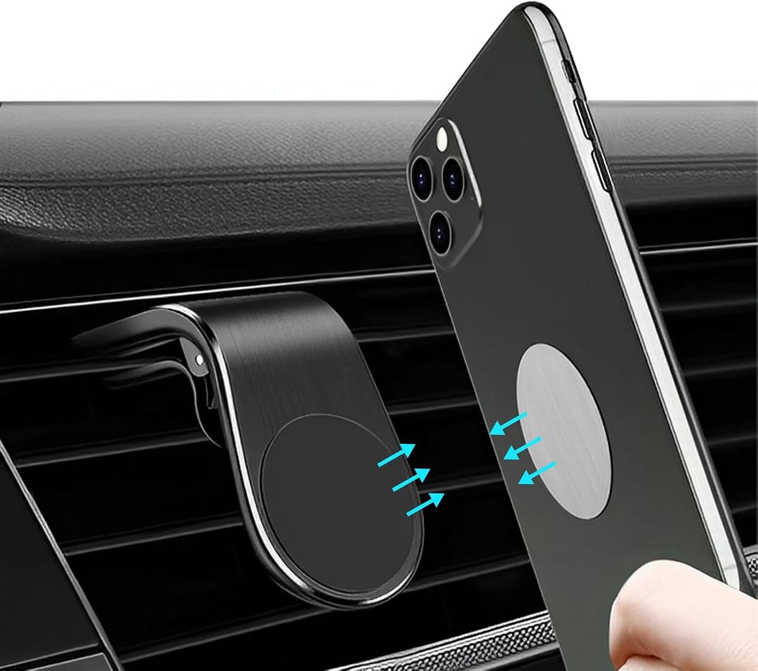 Magnetic Phone Holder for Car Air Vent, Easy-to-Install Magsafe Car Mount for Most Phones Models Black