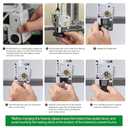Bamboo Lab Original A1 Mini,A1 Stainless Steel Hotend Kit with 0.4mm Harden Steel Nozzle, All Metal Extruder Hot End, Heating Block Replacement