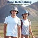 3 x Sukeen Bucket Hat for Women Men Summer Beach Sun Hat Reversible Packable Adjustable UPF50+ Cooling Hat for Hiking Fishing
