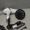 REVLON Infrared Hair Dryer with Diffuser & Concentrator - Ionic Ceramic Blow Dryer for Frizz Control, Shine, Soft Hair & Moisture Protection - 1875W Professional Salon-Quality (White)