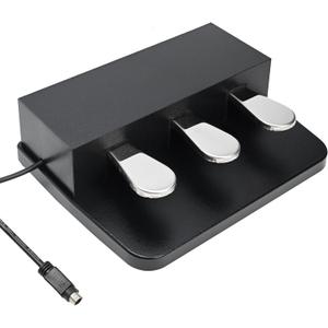 3 Piano Pedal for Yamaha Keyboard, 3-Pedal Unit for LP-5A P85 P95 P48 P105 P115 Digital Piano Keyboard, Soft/Sostenuto/Sustain Pedals